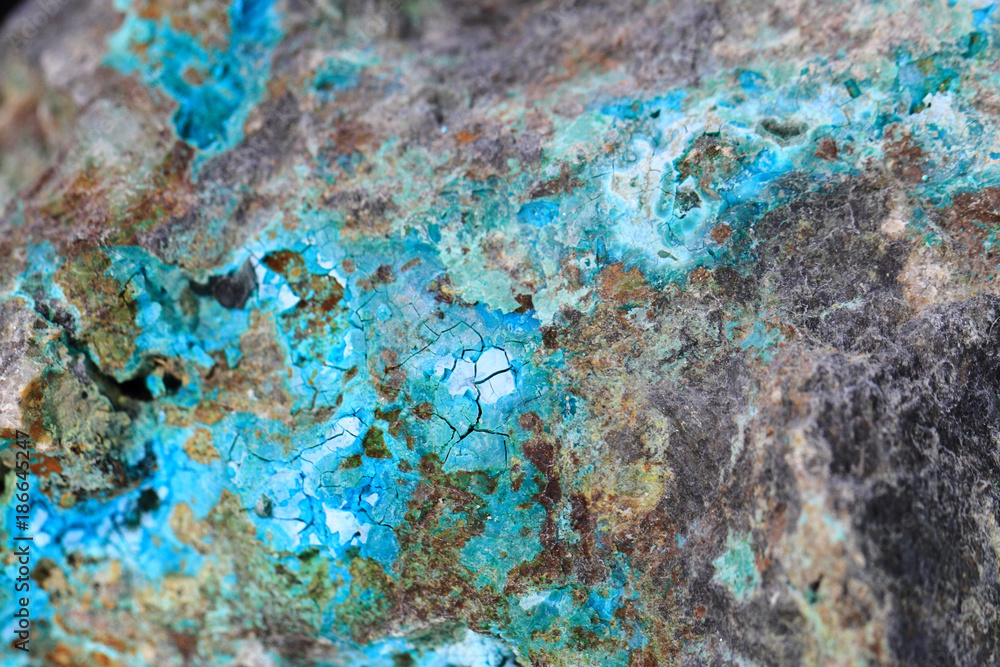 malachite and other mineral texture