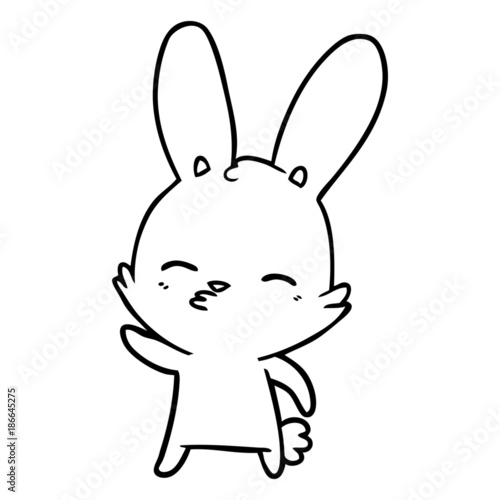 curious bunny cartoon