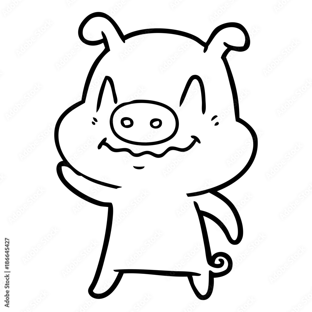 nervous cartoon pig nervous cartoon pig