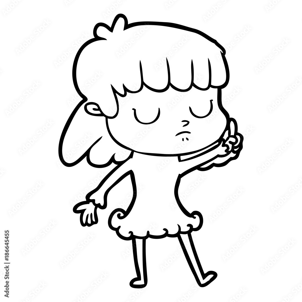 cartoon indifferent woman cartoon indifferent woman