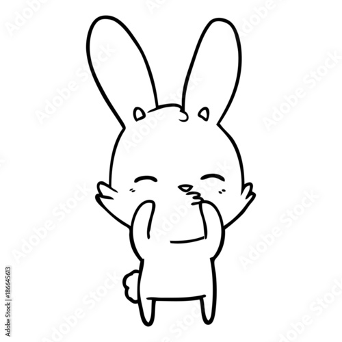 curious bunny cartoon