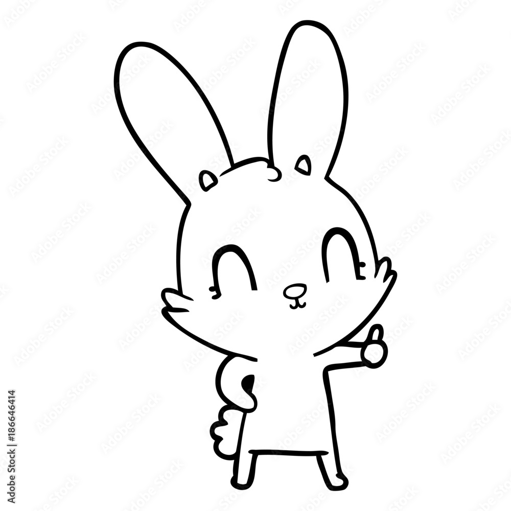 cute cartoon rabbit