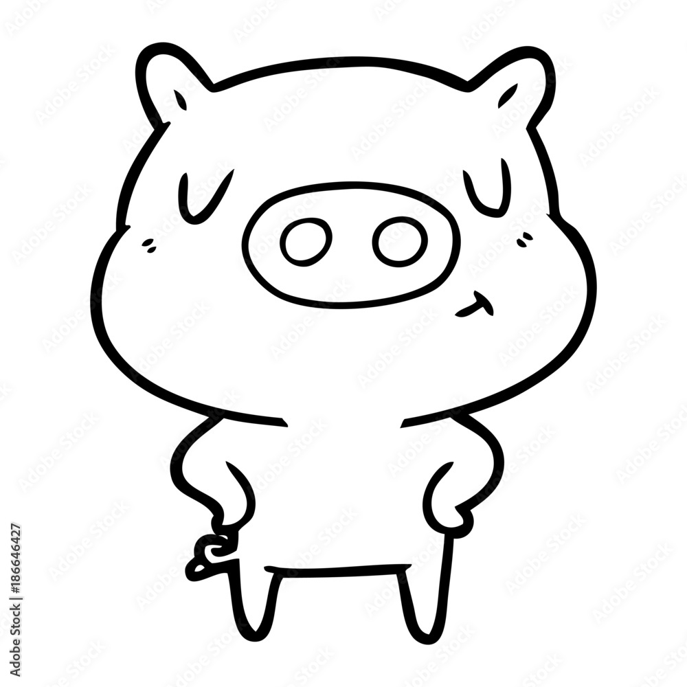 cartoon content pig cartoon content pig