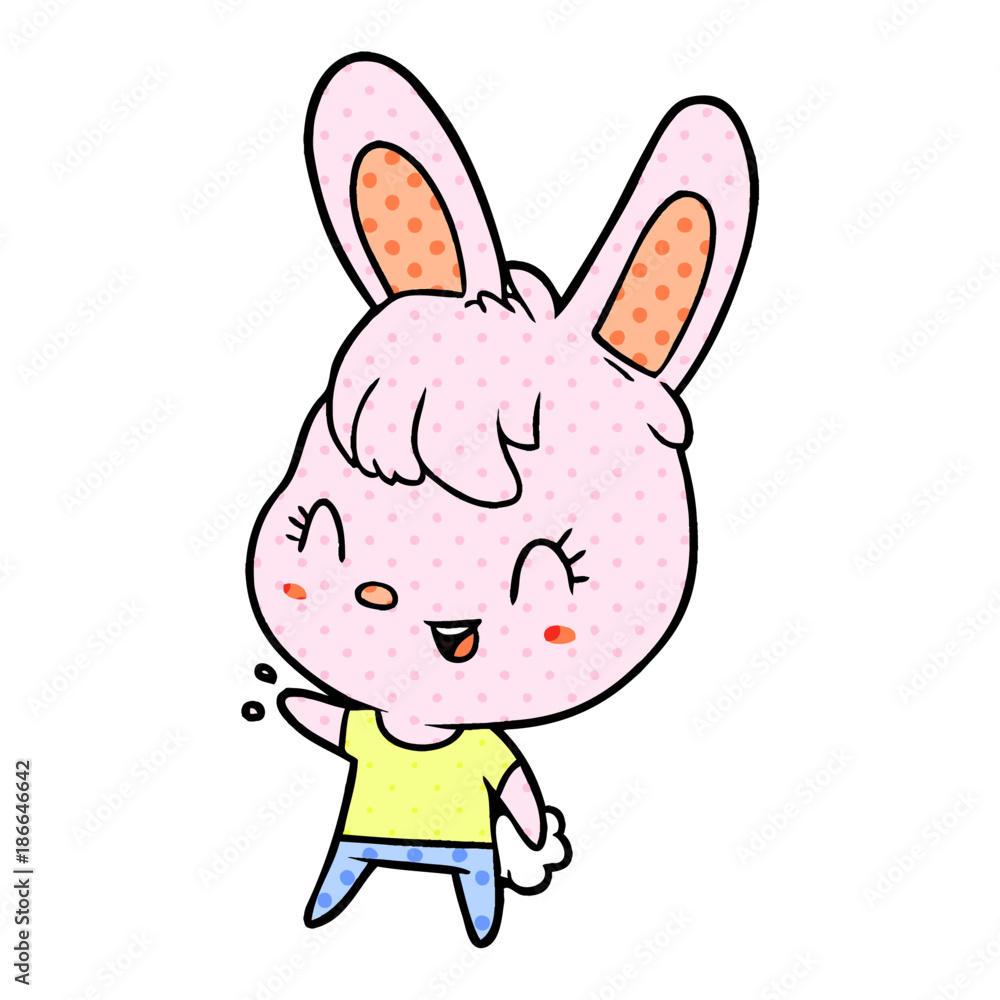 cute cartoon rabbit