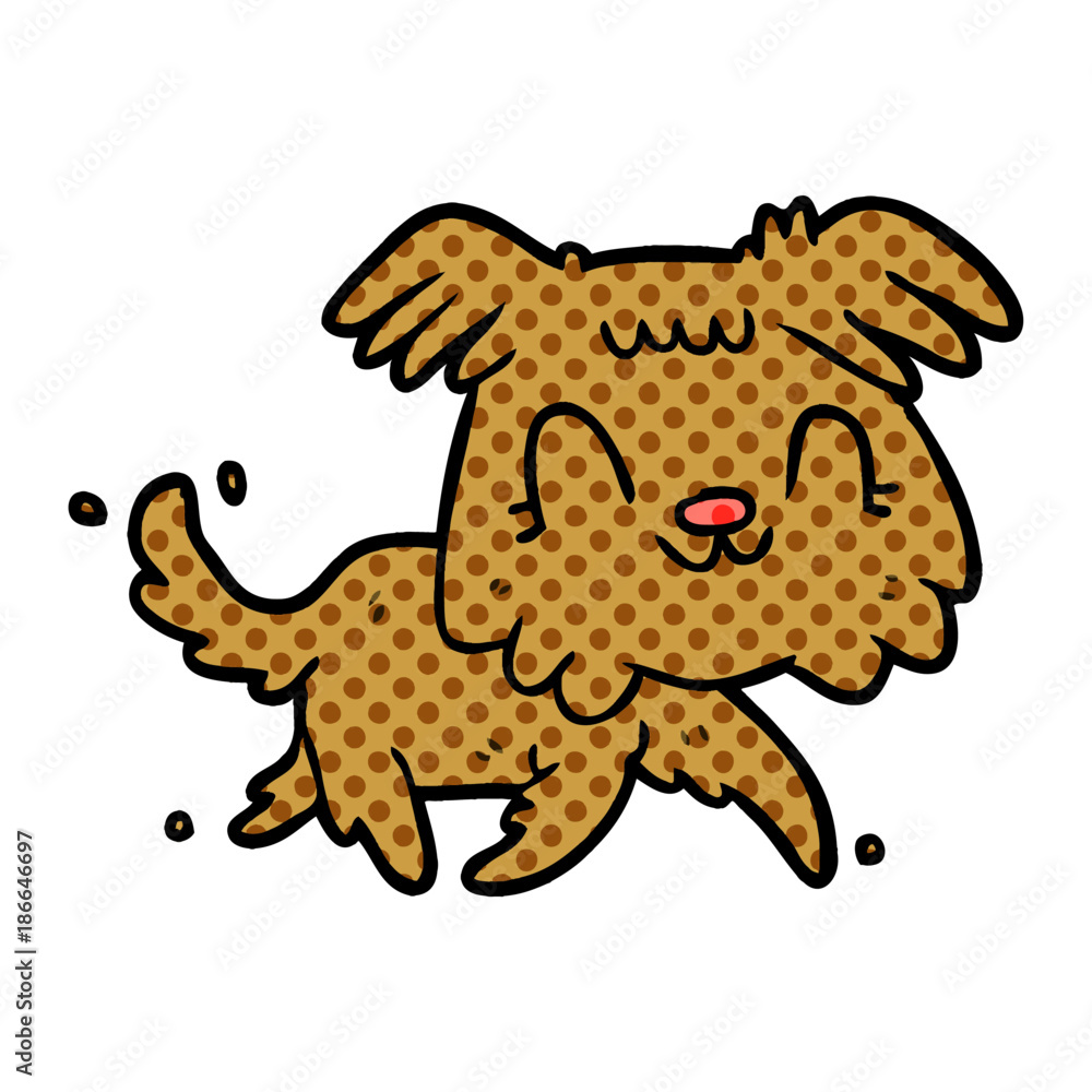 Fototapeta premium cartoon little dog
