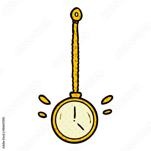 cartoon swinging gold hypnotist watch