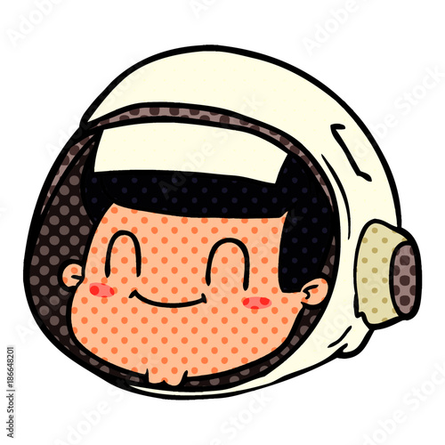 cartoon astronaut face