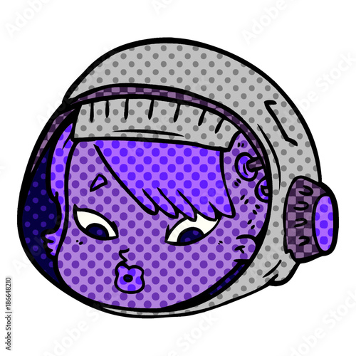 cartoon astronaut face