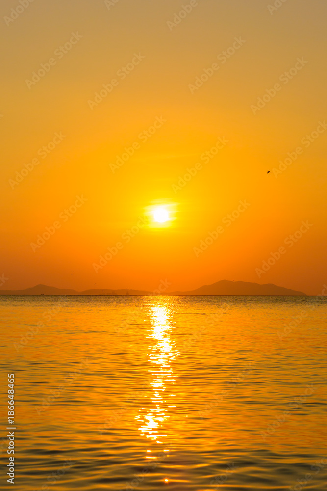 Beach and sunset background. Landscape beach background in Thailand Beach and sunset background. Landscape beach background in Thailand