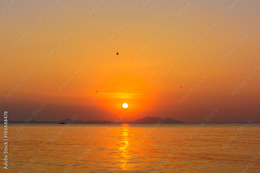Beach and sunset background. Landscape beach background in Thailand Beach and sunset background. Landscape beach background in Thailand