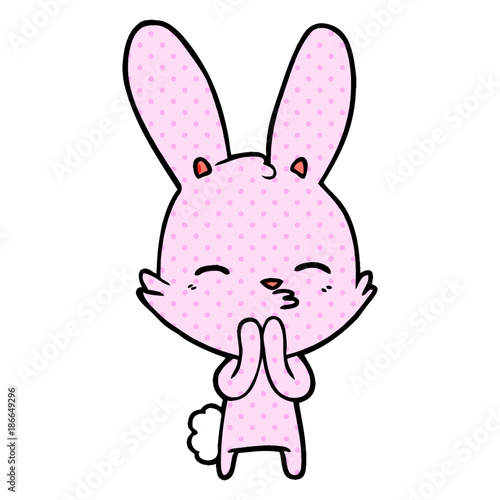 curious bunny cartoon
