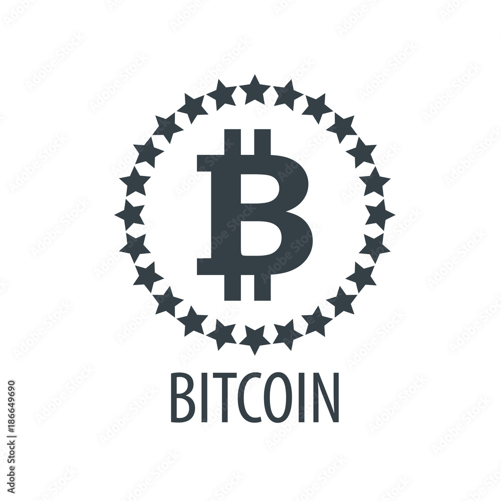 Obraz premium icon vector bitcoin