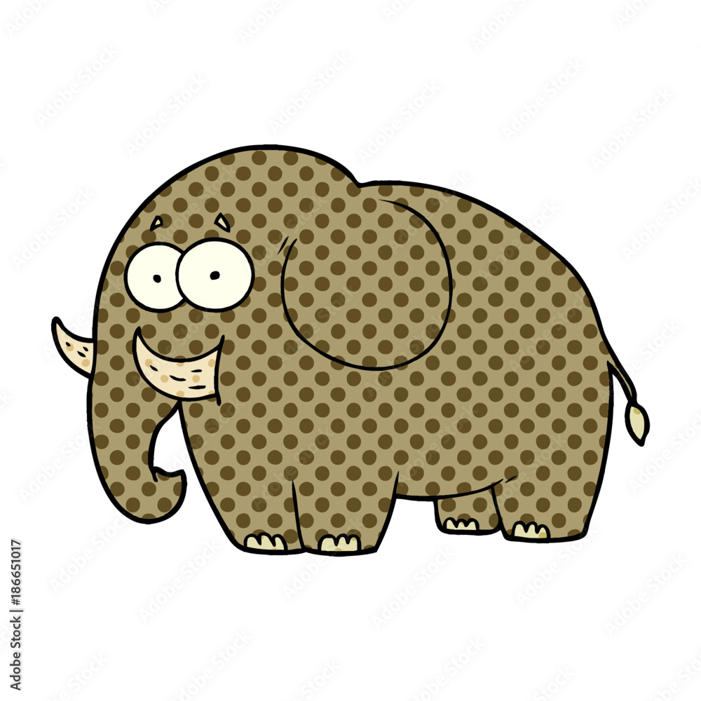 Obraz premium cartoon elephant