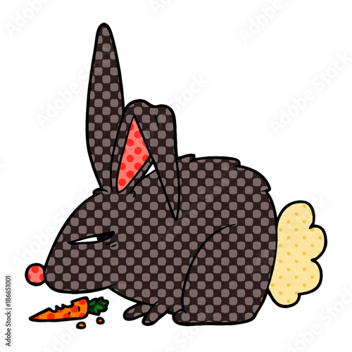 cartoon annoyed rabbit