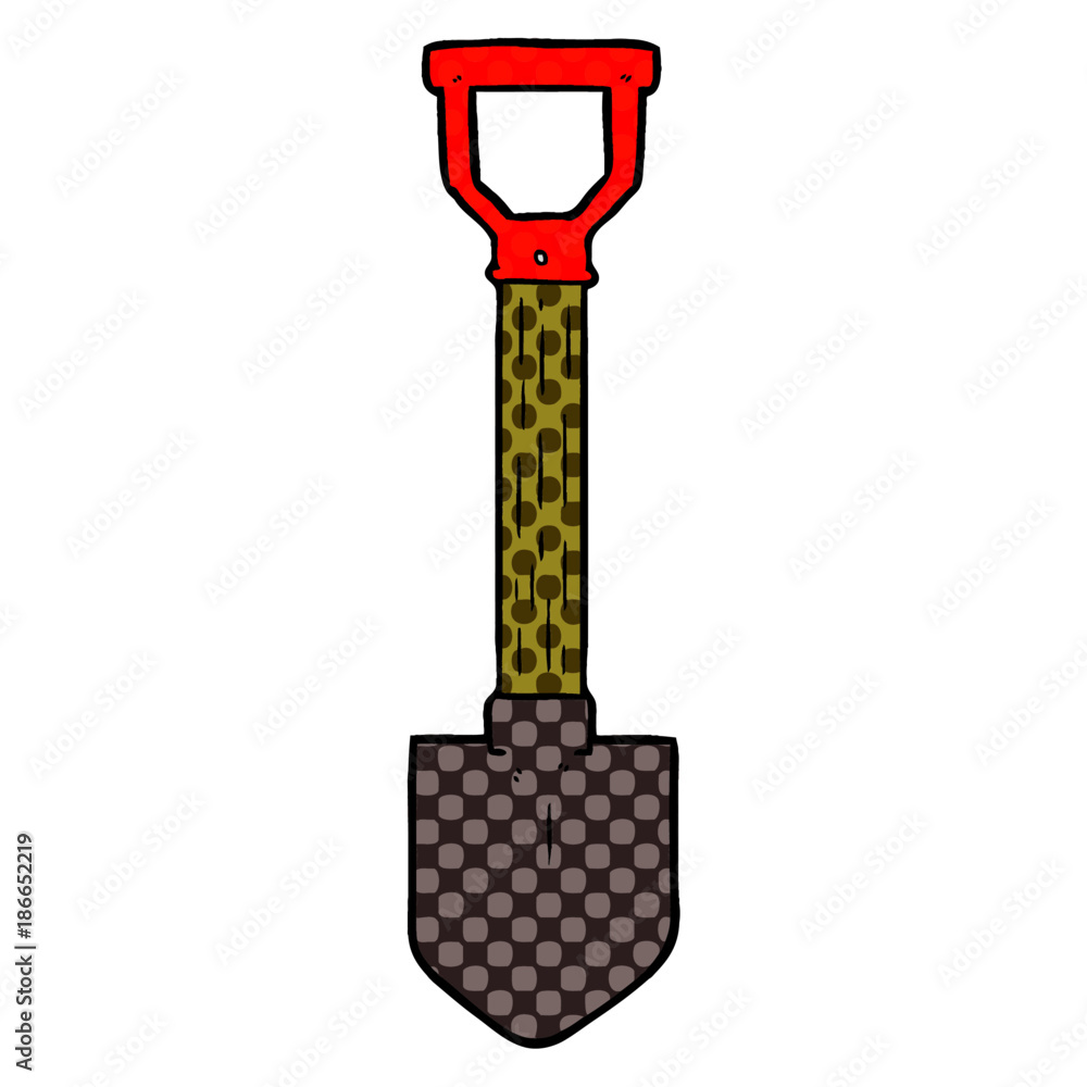Naklejka premium cartoon shovel