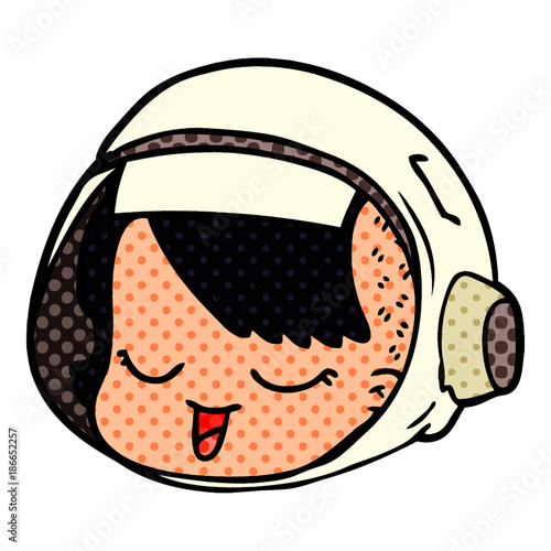 cartoon astronaut face