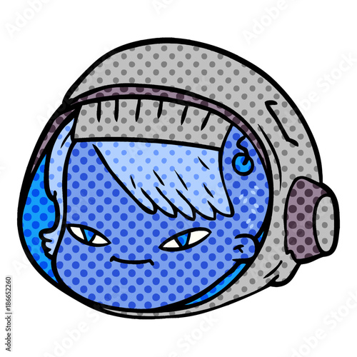 cartoon astronaut face