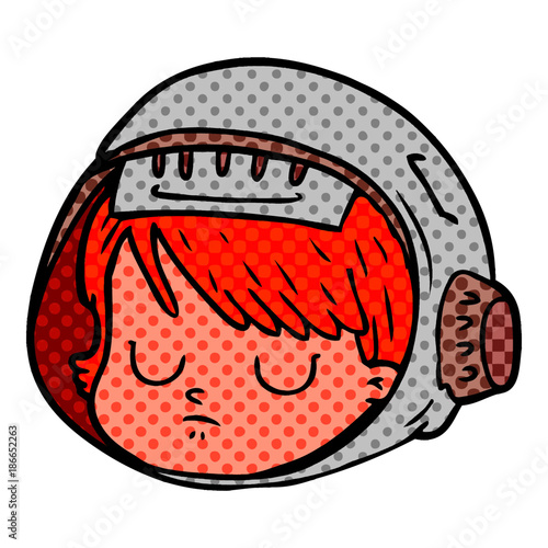 cartoon astronaut face