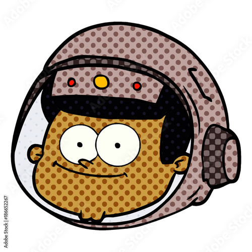 cartoon astronaut face