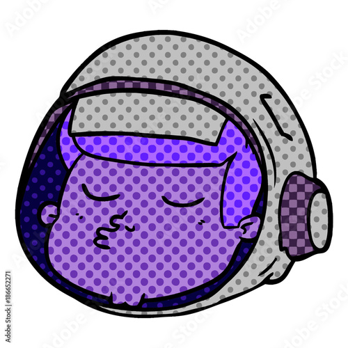 cartoon astronaut face