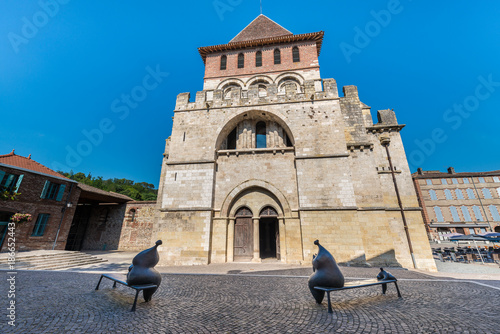 Saint Pierre Abbey  in Moissac, France photo