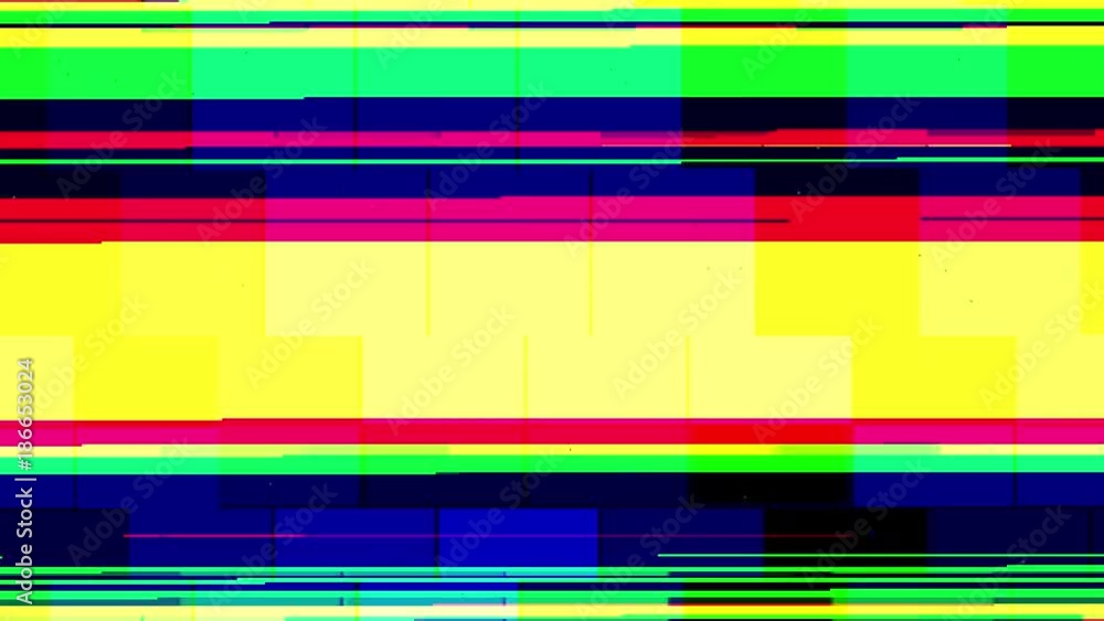 Vidéo Stock sequence of television, video and vcr images showing no