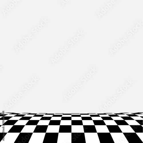 abstract checker background in perspective