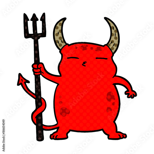 cartoon little devil