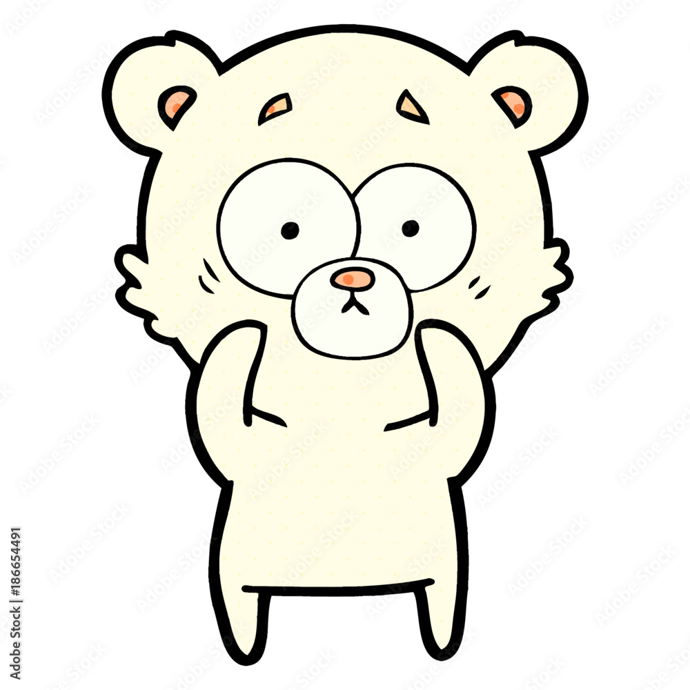 surprised polar bear cartoon surprised polar bear cartoon