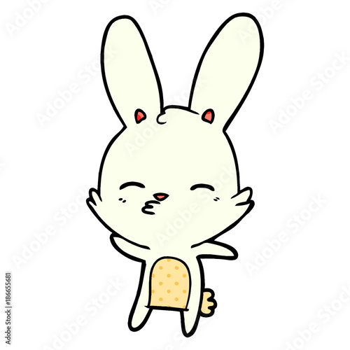 curious bunny cartoon