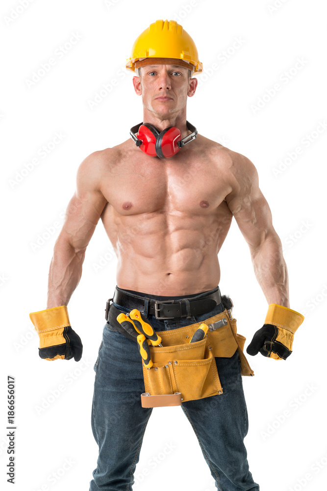 Strong construction worker Strong construction worker