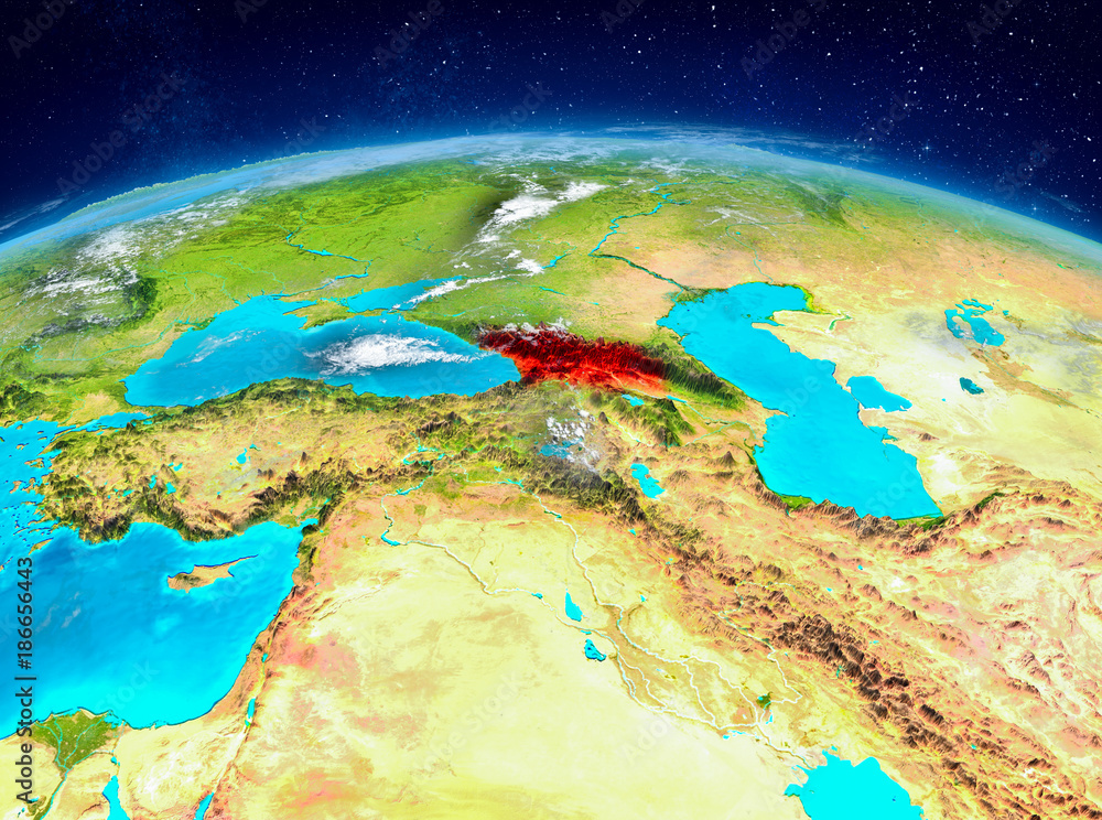 Fototapeta premium Georgia on Earth