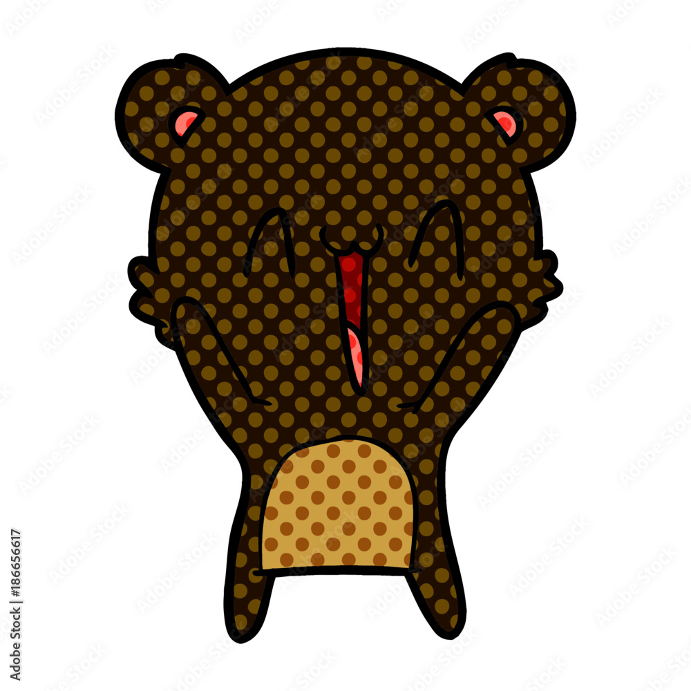 Obraz premium happy bear cartoon