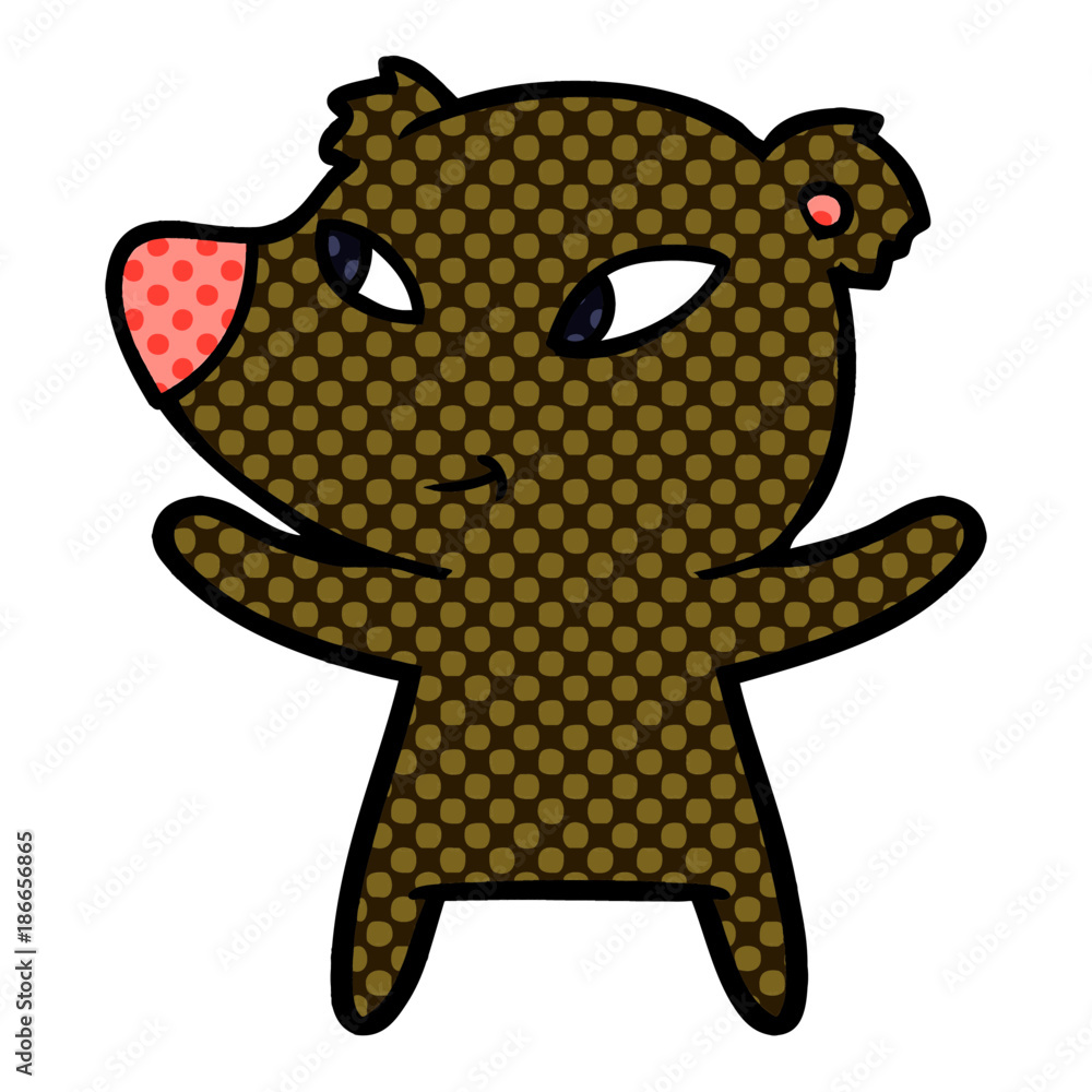 Obraz premium cute cartoon bear