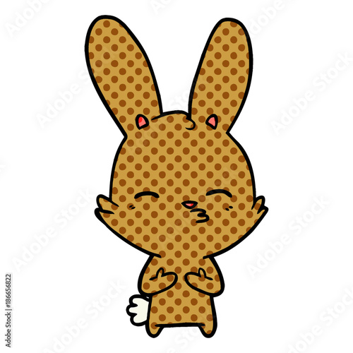 curious bunny cartoon