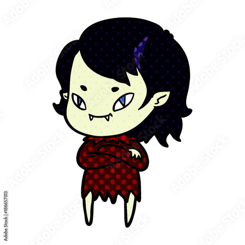 cartoon friendly vampire girl