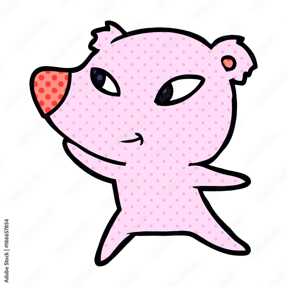 Obraz premium cute cartoon bear