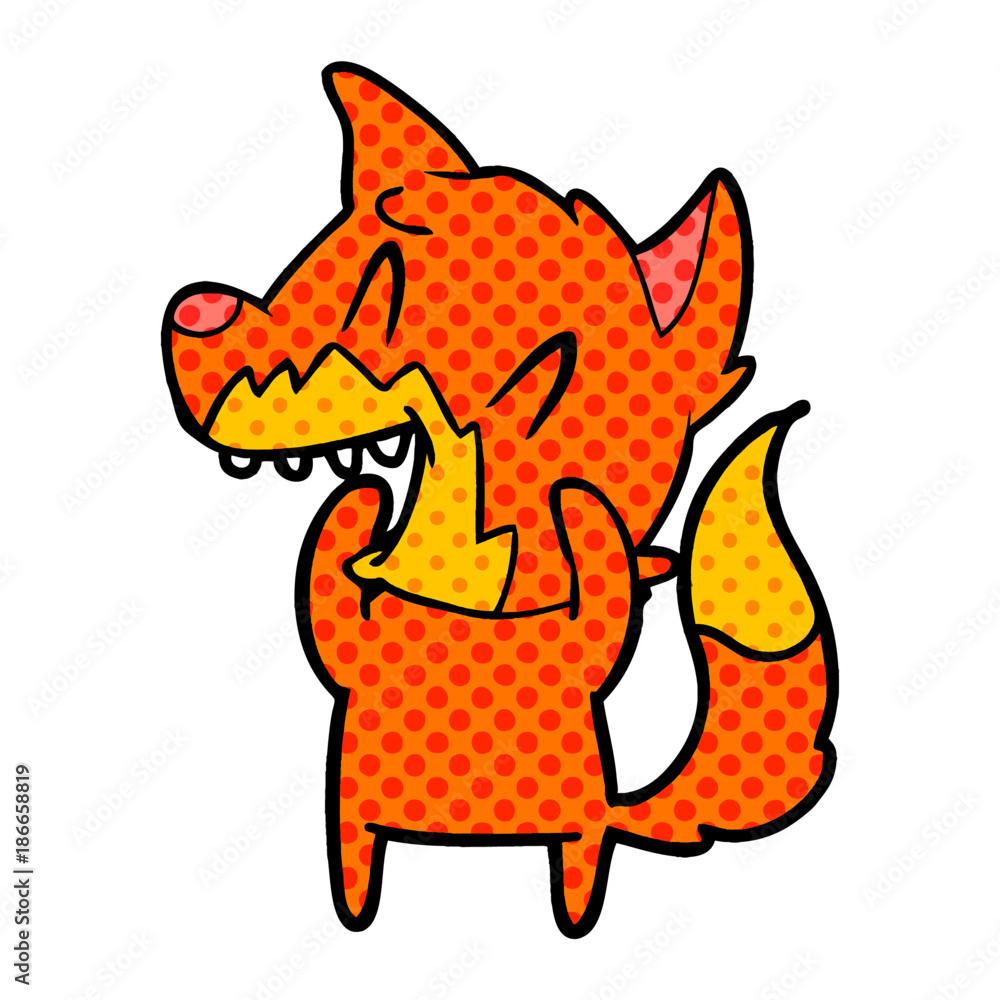 laughing fox cartoon laughing fox cartoon