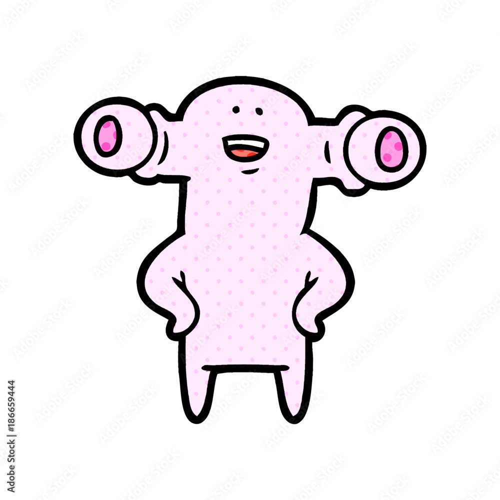 friendly cartoon alien friendly cartoon alien