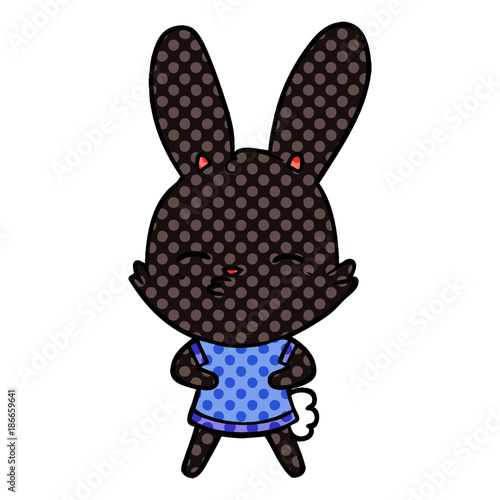 curious bunny cartoon