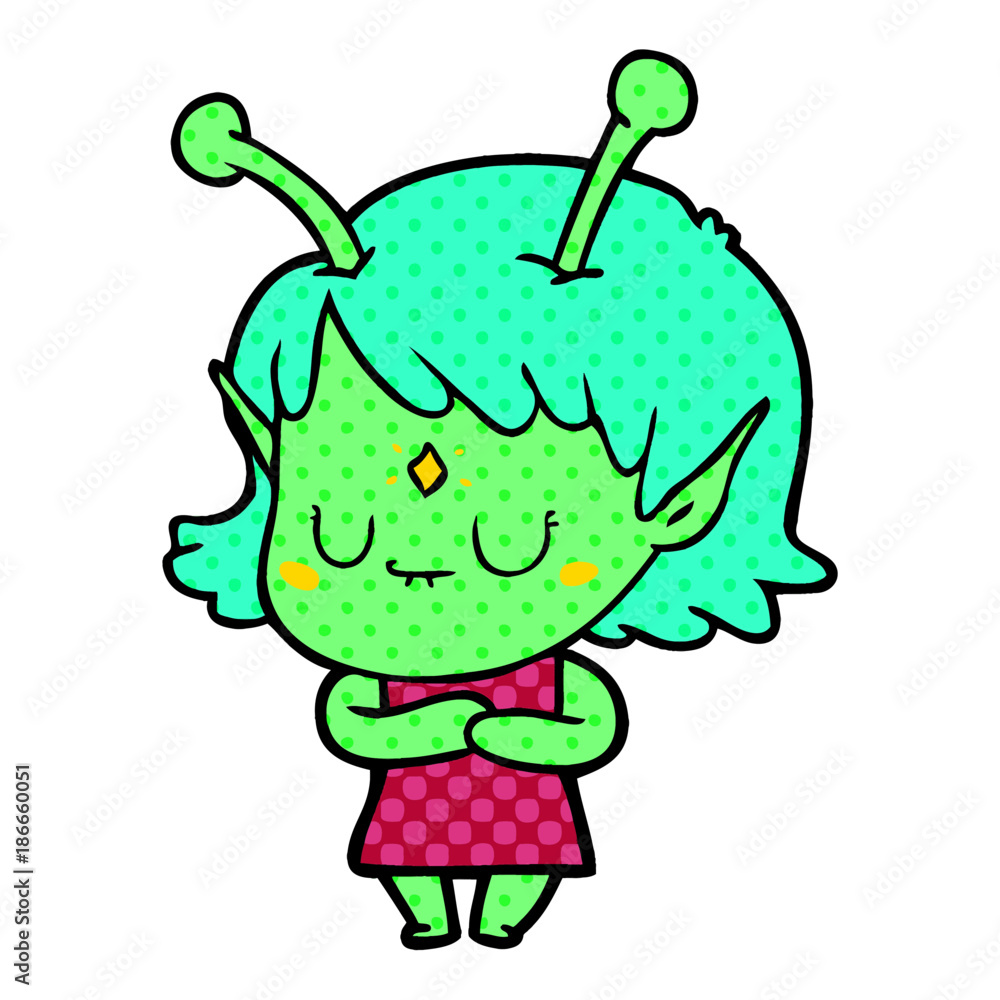 cartoon alien girl cartoon alien girl