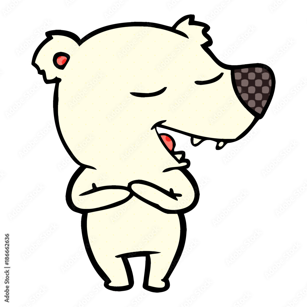 cartoon polar bear cartoon polar bear