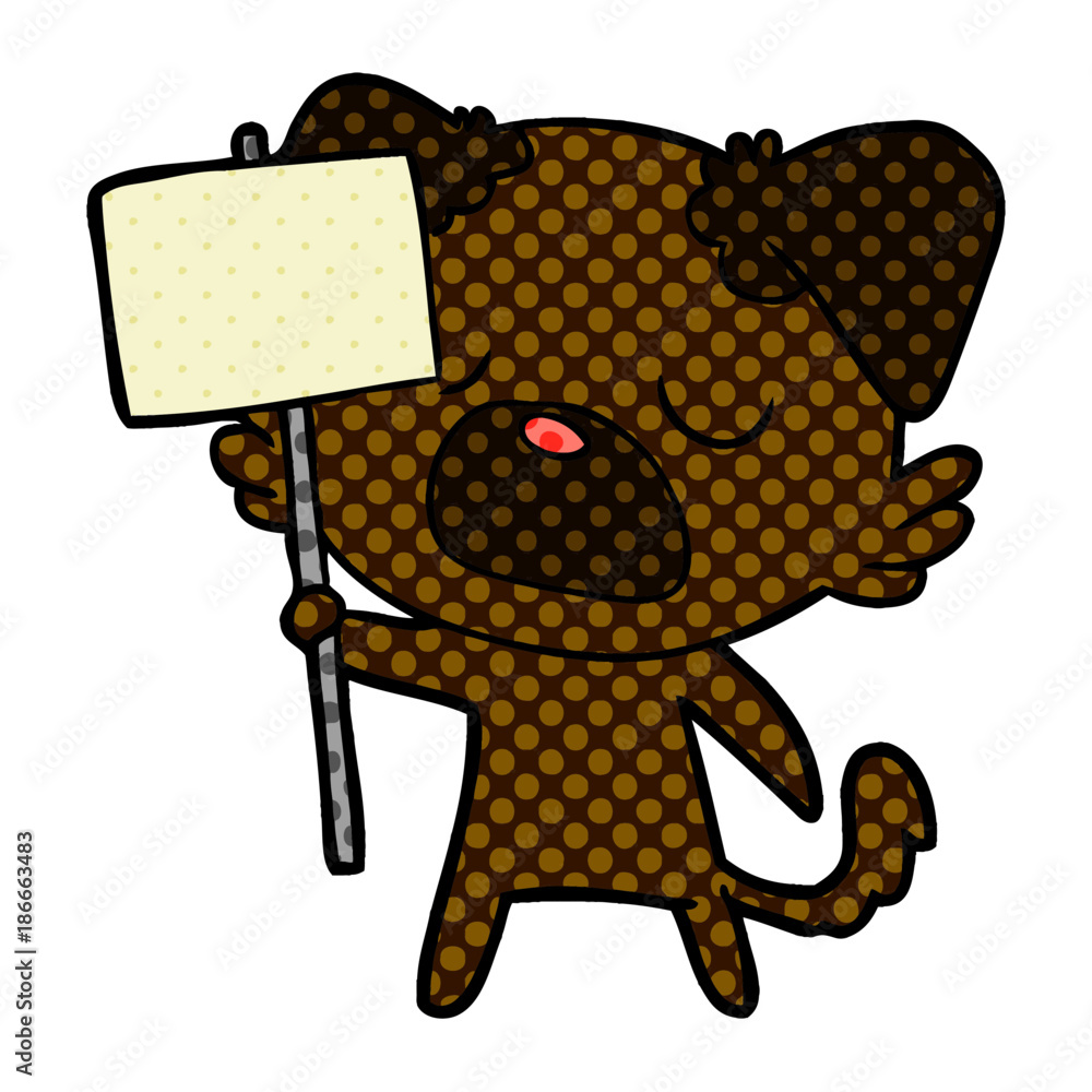 Obraz premium cartoon dog