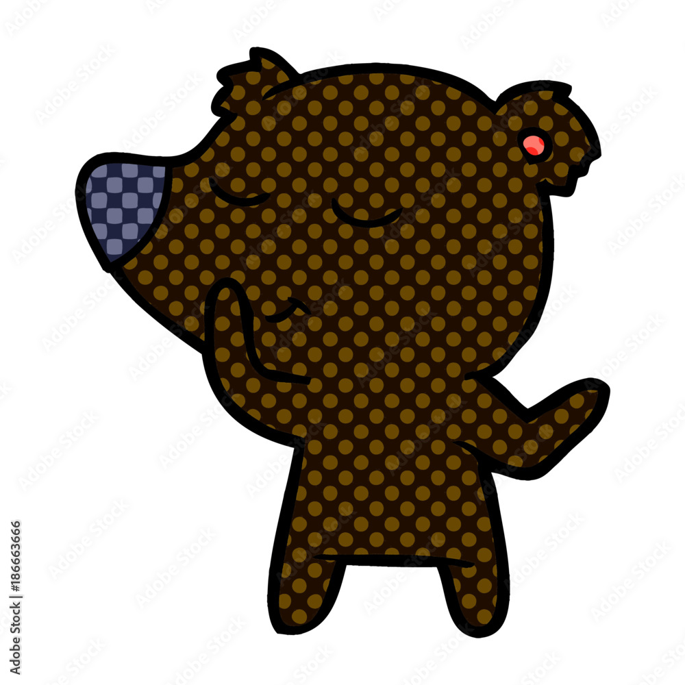 Obraz premium happy cartoon bear