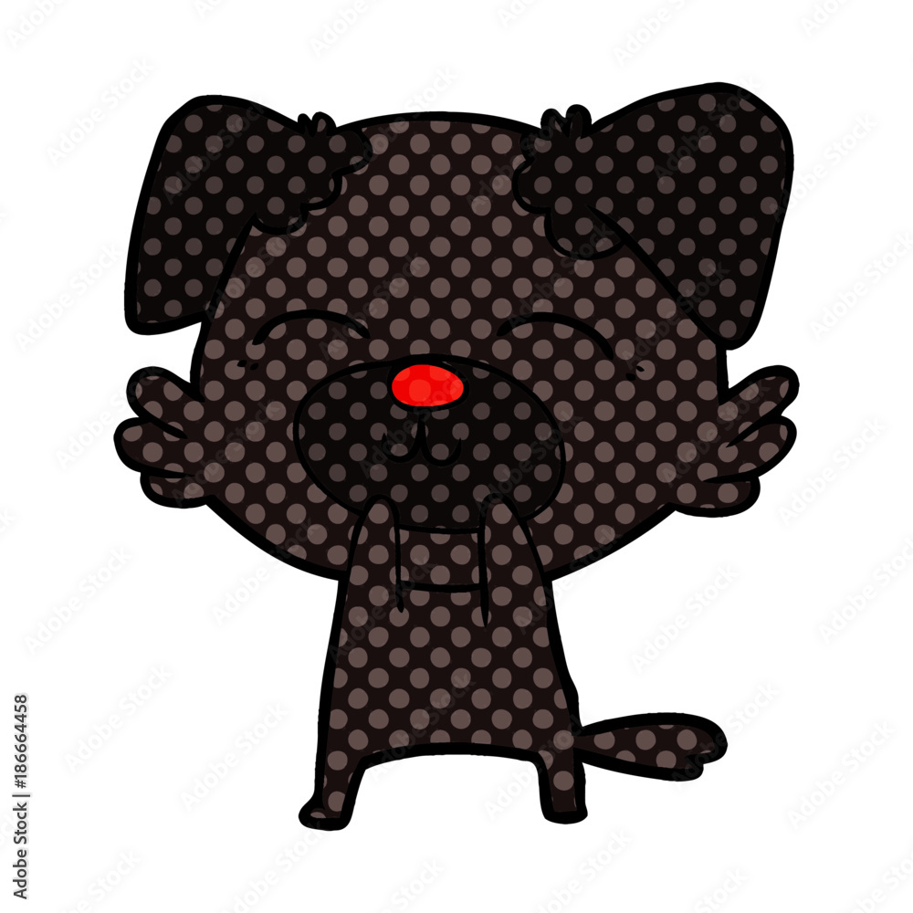 Obraz premium cartoon dog