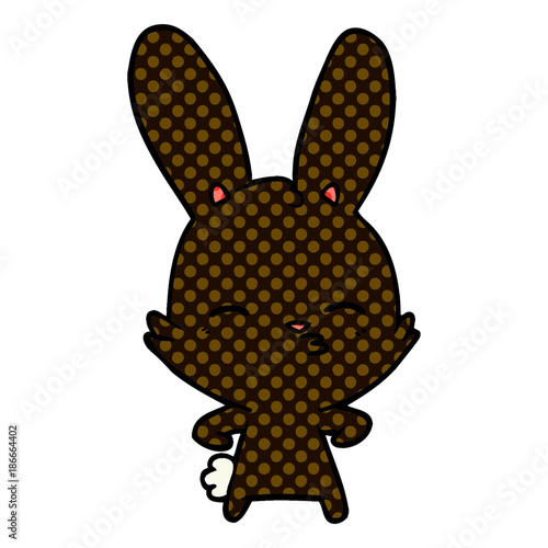 curious bunny cartoon