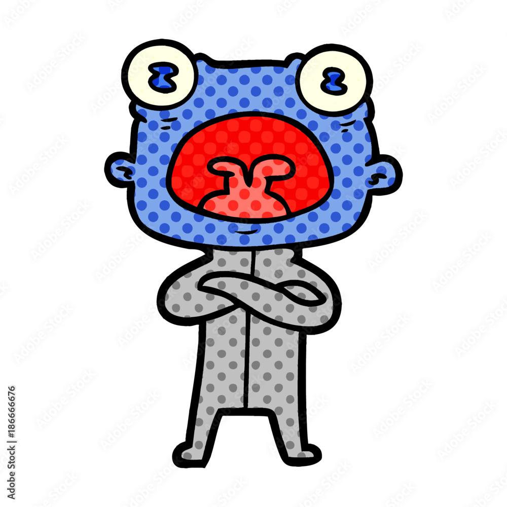 cartoon weird alien communicating cartoon weird alien communicating