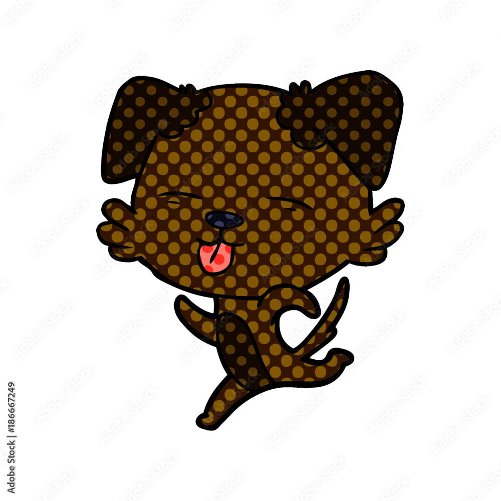 cartoon dog sticking out tongue cartoon dog sticking out tongue