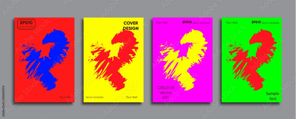 Creative colored cover. Cover design.