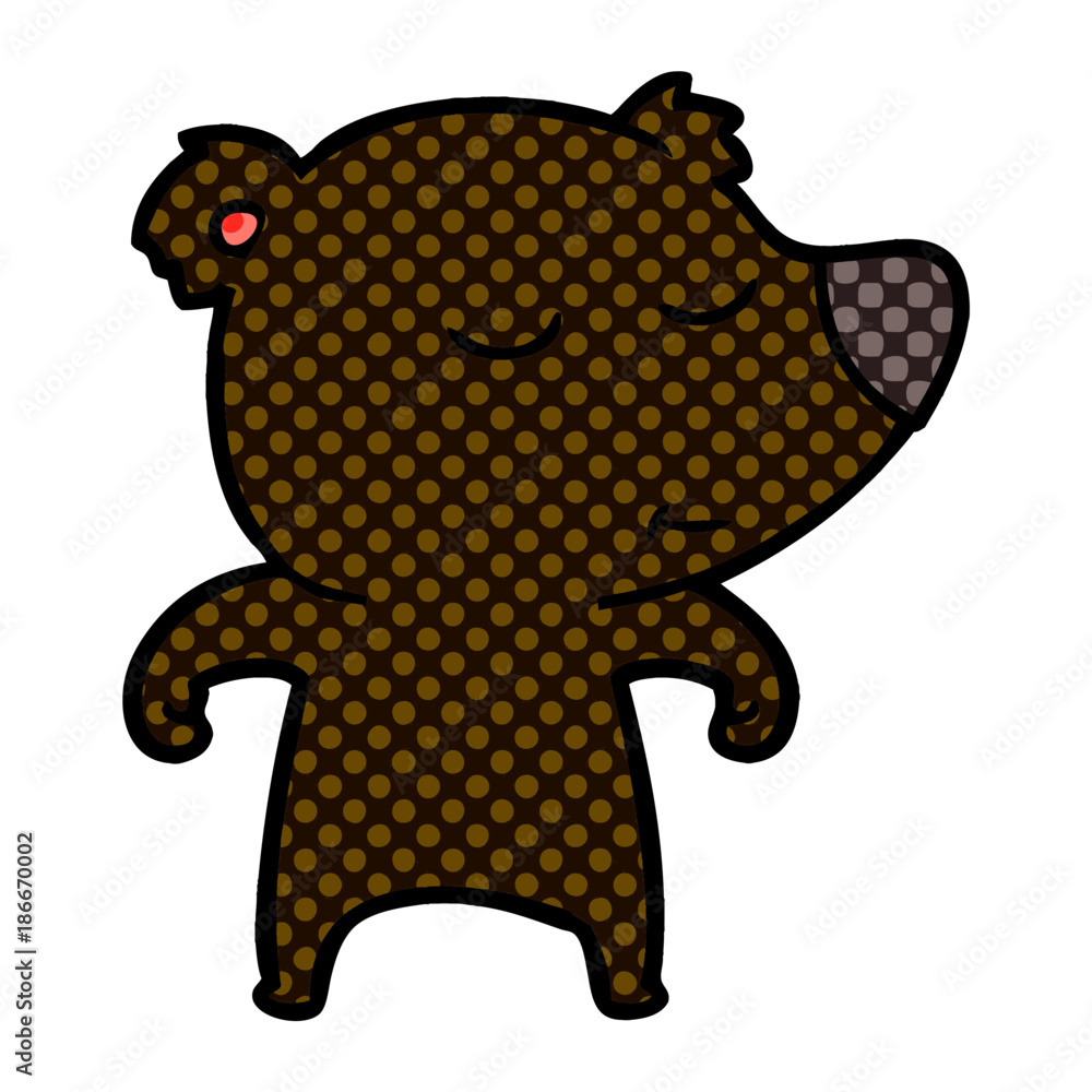 Fototapeta premium happy cartoon bear
